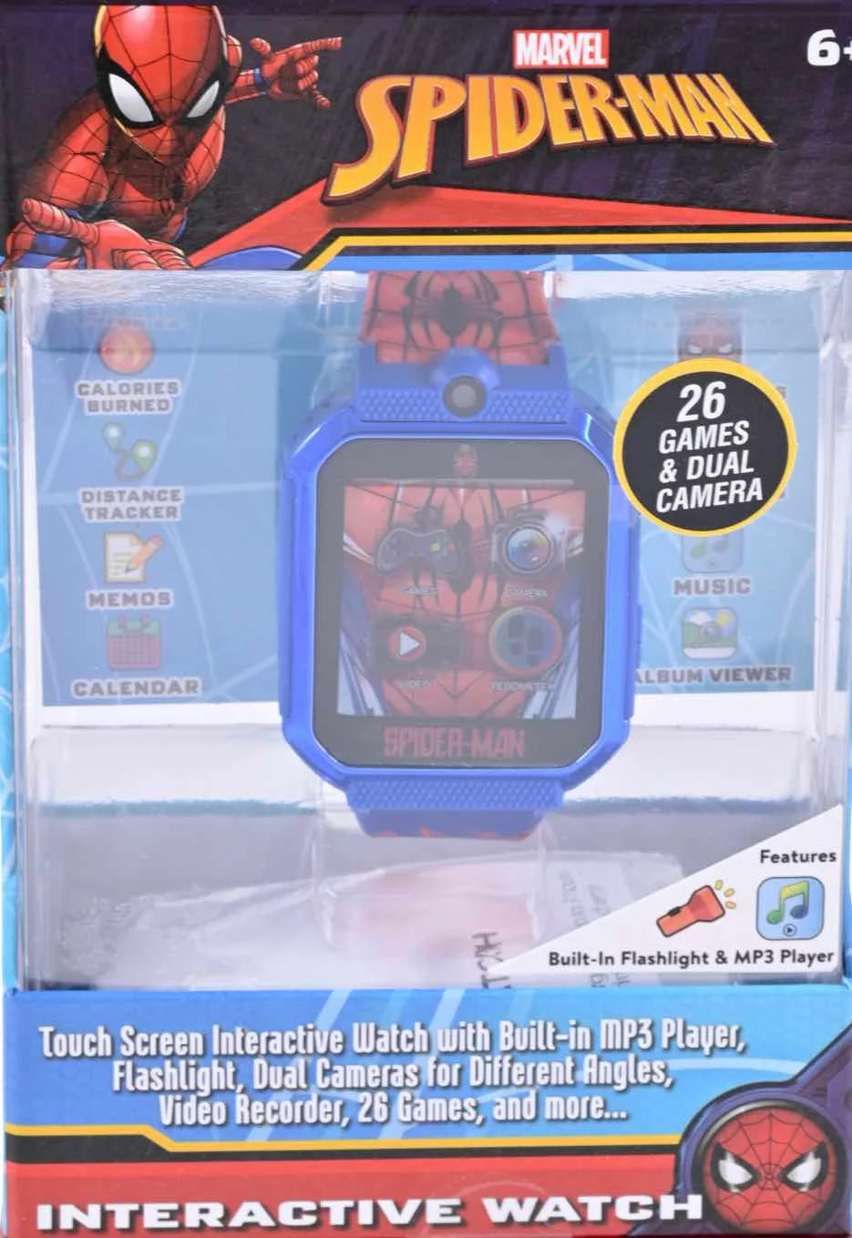 Smart Watch with Silicone Strap and Metallic Blue Case 42mm K71606