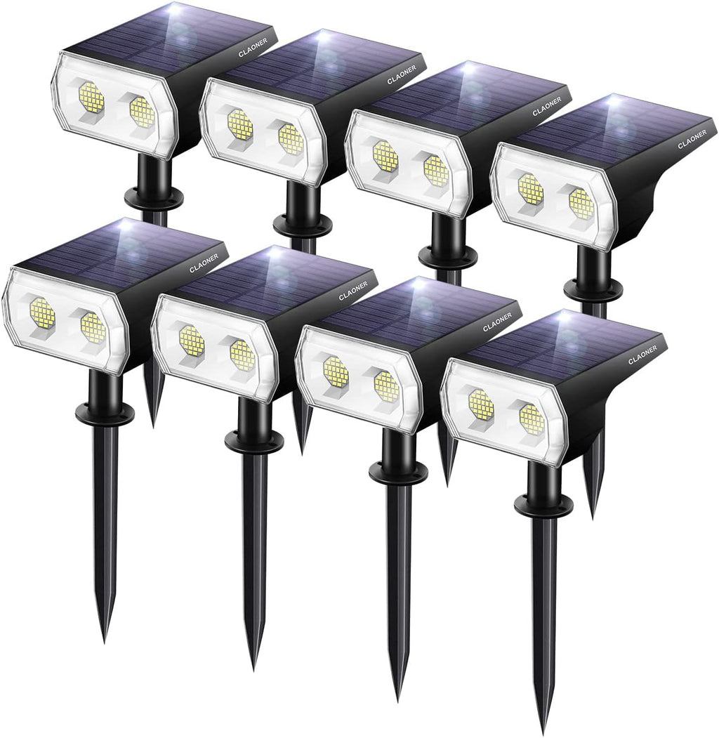 4 Pack Cold White Solar Landscape Spotlights C308
