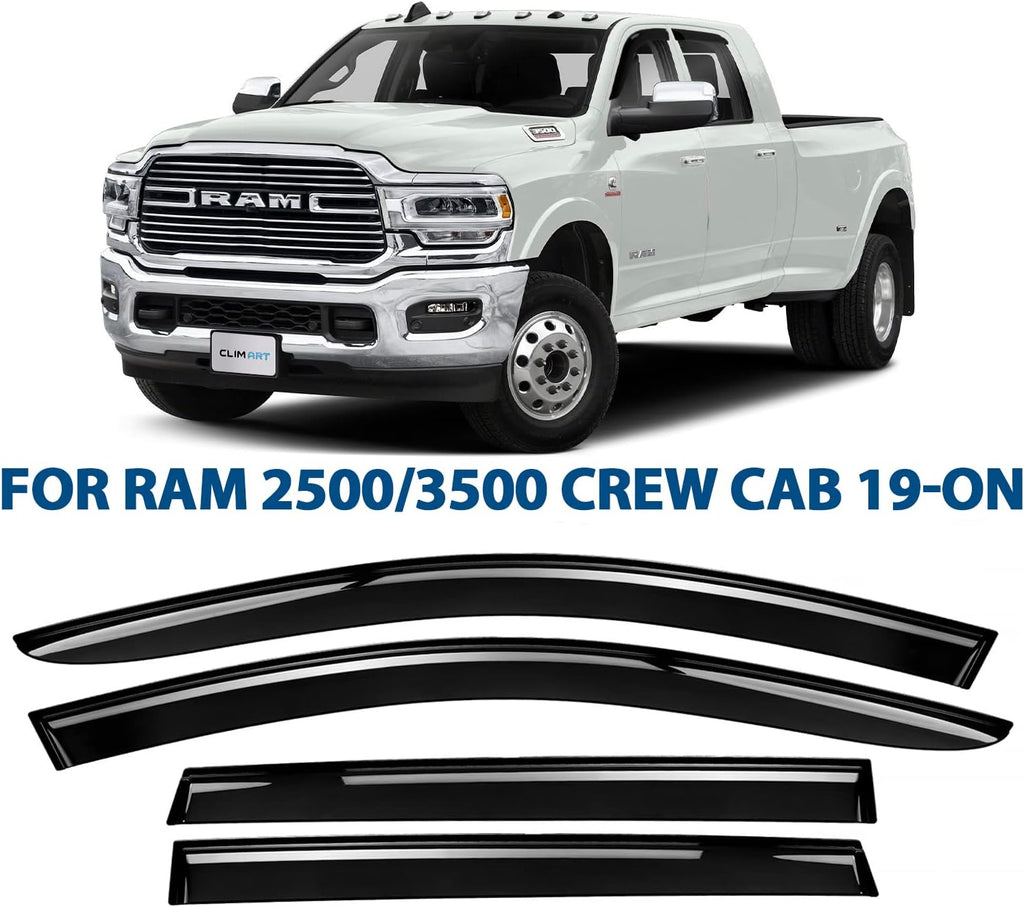 4pcs Dark Smoke Tape-on Window Deflectors H352060