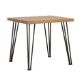 End Table with Hairpin Leg Natural and Matte Black U569530