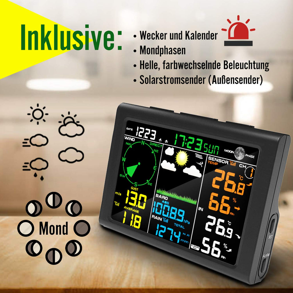 Wireless 5-in-1 Weather Station with Outdoor Sensor V3049