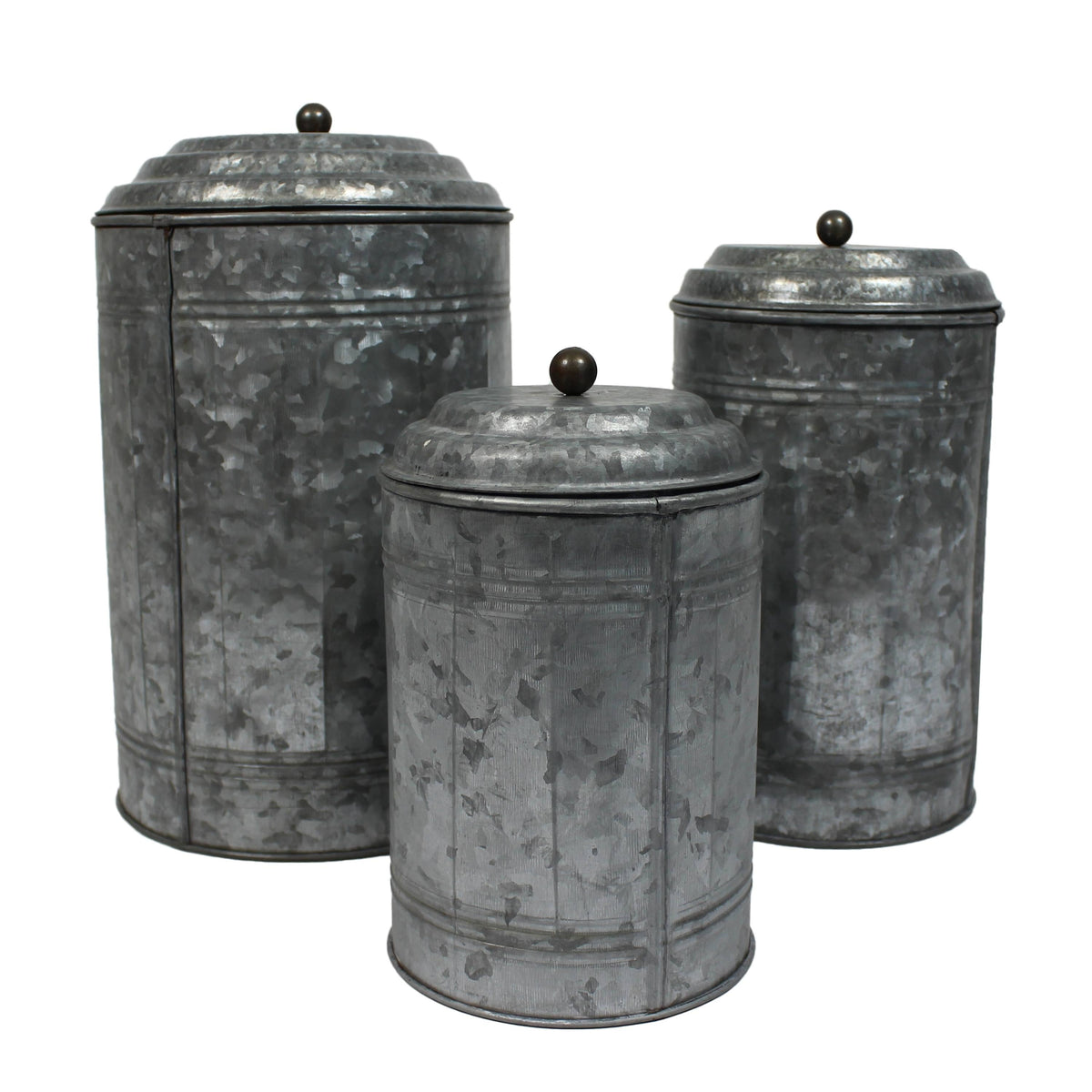 Galvanized 3-Piece Canister Set G567