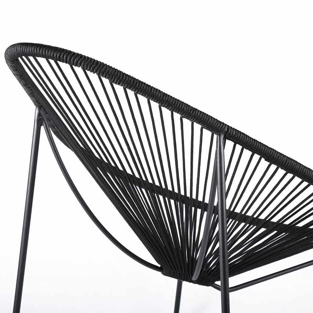 Green Black Fabric Lounge Chair G6516