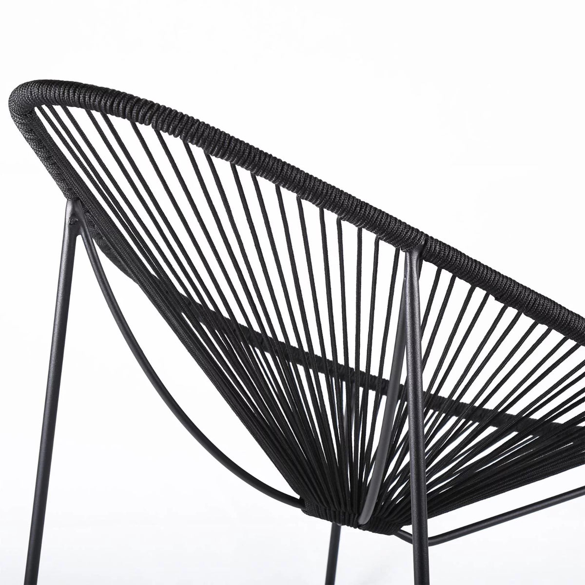 Green Black Fabric Lounge Chair G6516