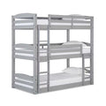 Gray Triple Floor Wood Bunk Bed P310690