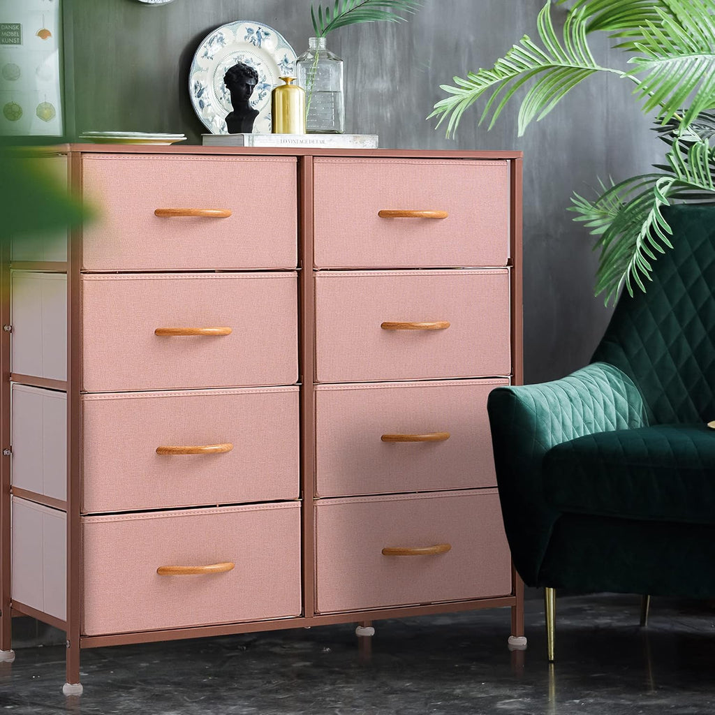 Vertical 5 Fabric Drawer Dresser Storage Tower Q6013