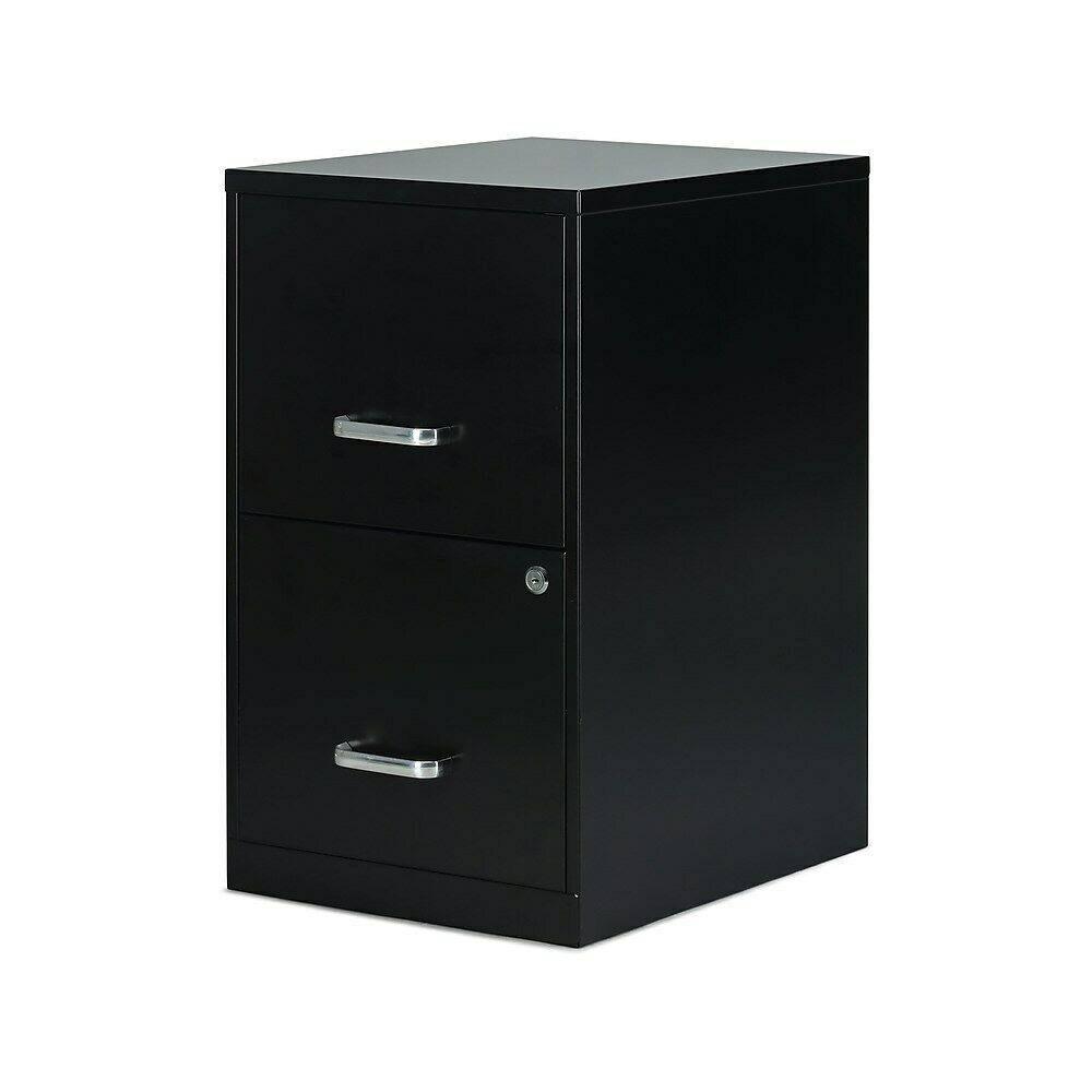 2-Drawer Black Locking File Cabinet E4780
