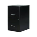 2-Drawer Black Locking File Cabinet E4780