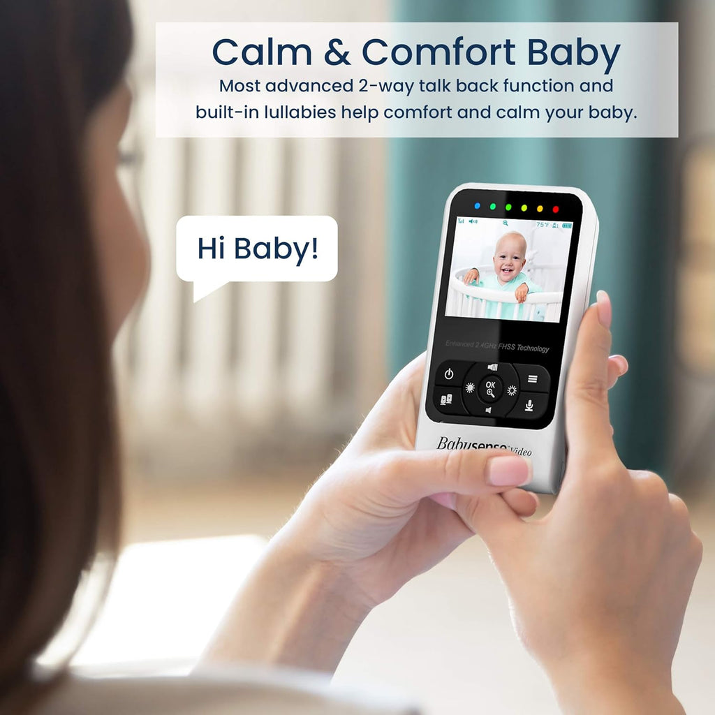 Video Baby Monitor with Camera and Audio, Two Cameras, Night Vision, Two Way Talk D6212