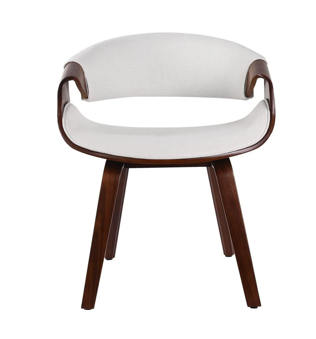 White PU Leather Bentwood Dining Chairs B212