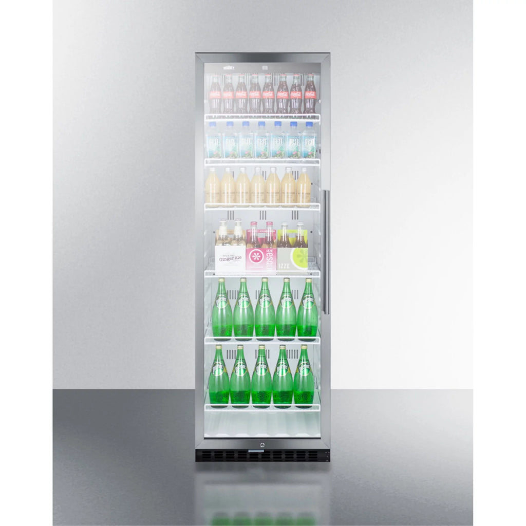 24" Wide 12.6 Cu. Ft. Left Swing Merchandiser Refrigerator U165525