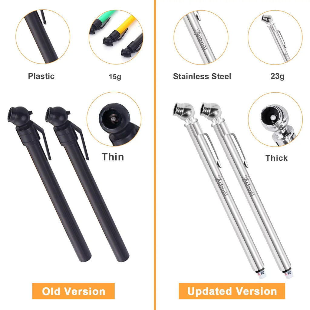 Tire Pressure Gauge 5 Pack Stainless Steel Pencil 10-75 PSI Z34527