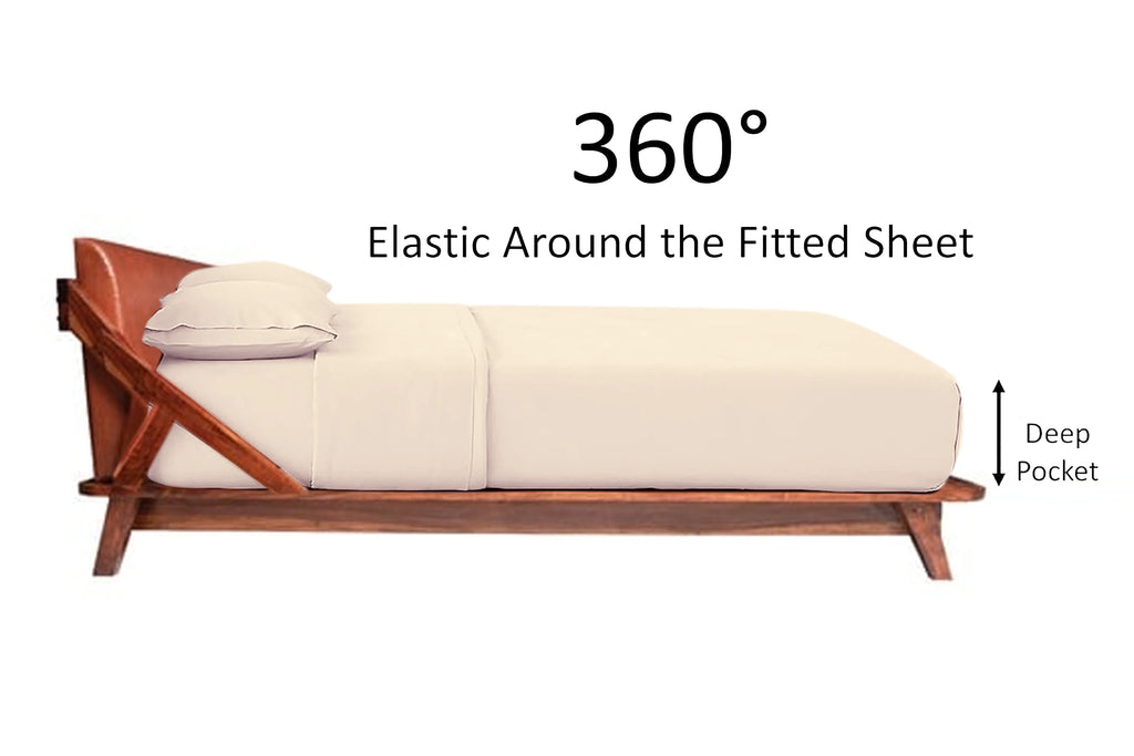 400 Thread Count Egyptian Cotton 4 Pc Queen Sheet Set R811475