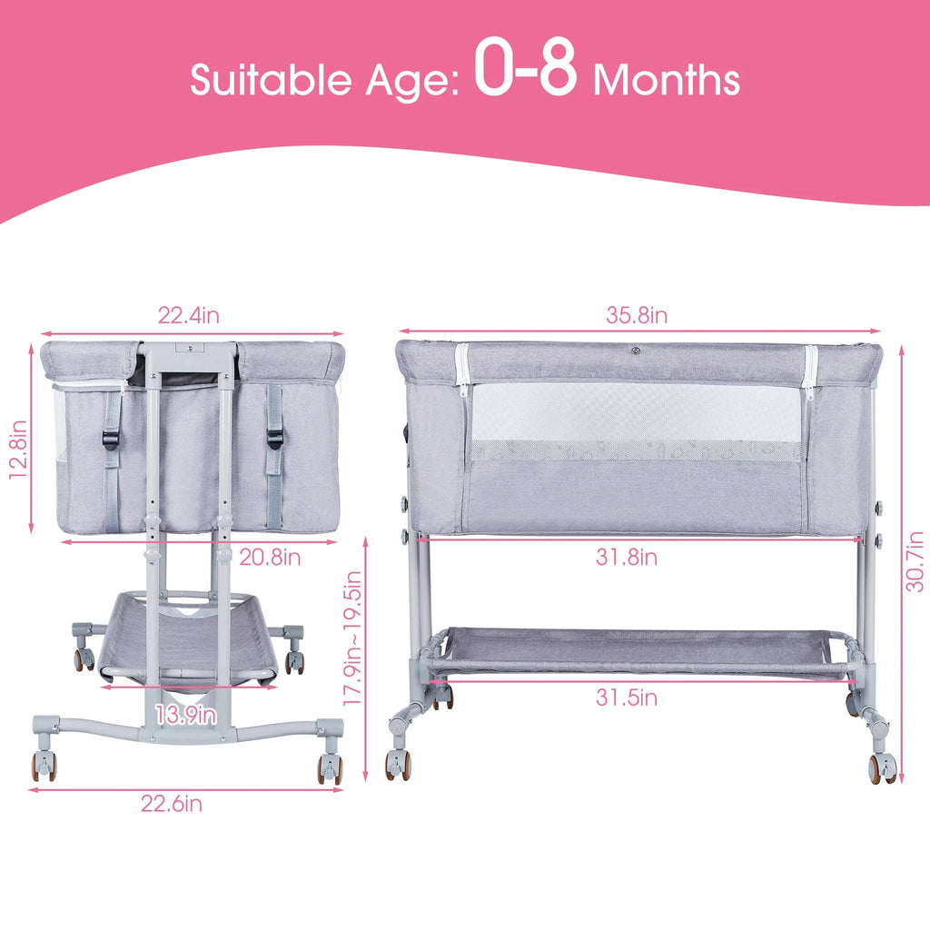 Baby Bassinet Bedside Sleeper W86463