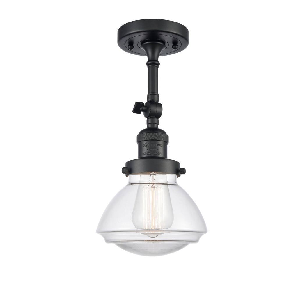 Black LED Semi Flush Mount X1420