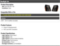 HID Performance Headlight Set of 2 Black Bezel A180202