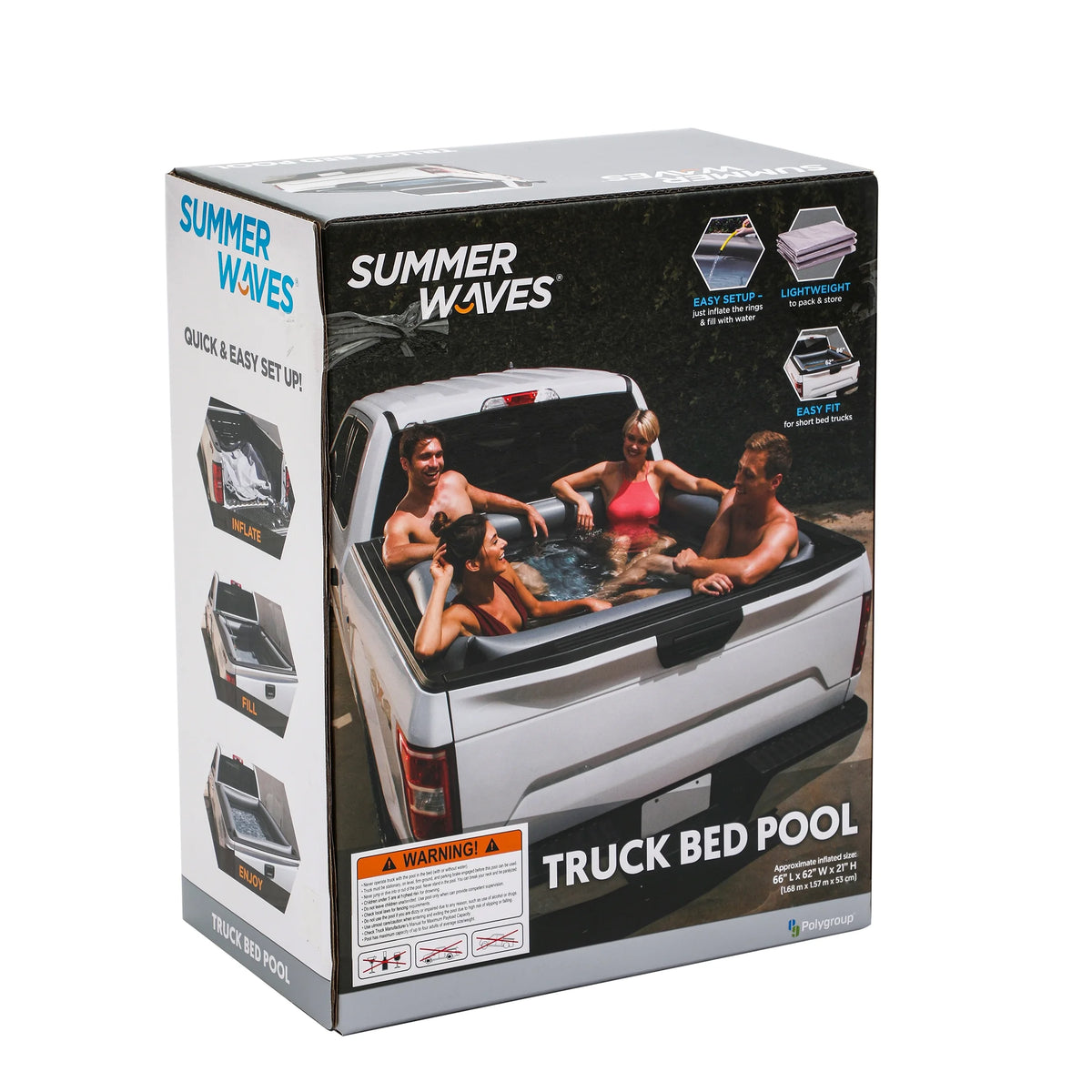 Gray Rectangular Inflatable Pool Q71859
