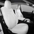 White Nappa Leather Car Seat Covers R265