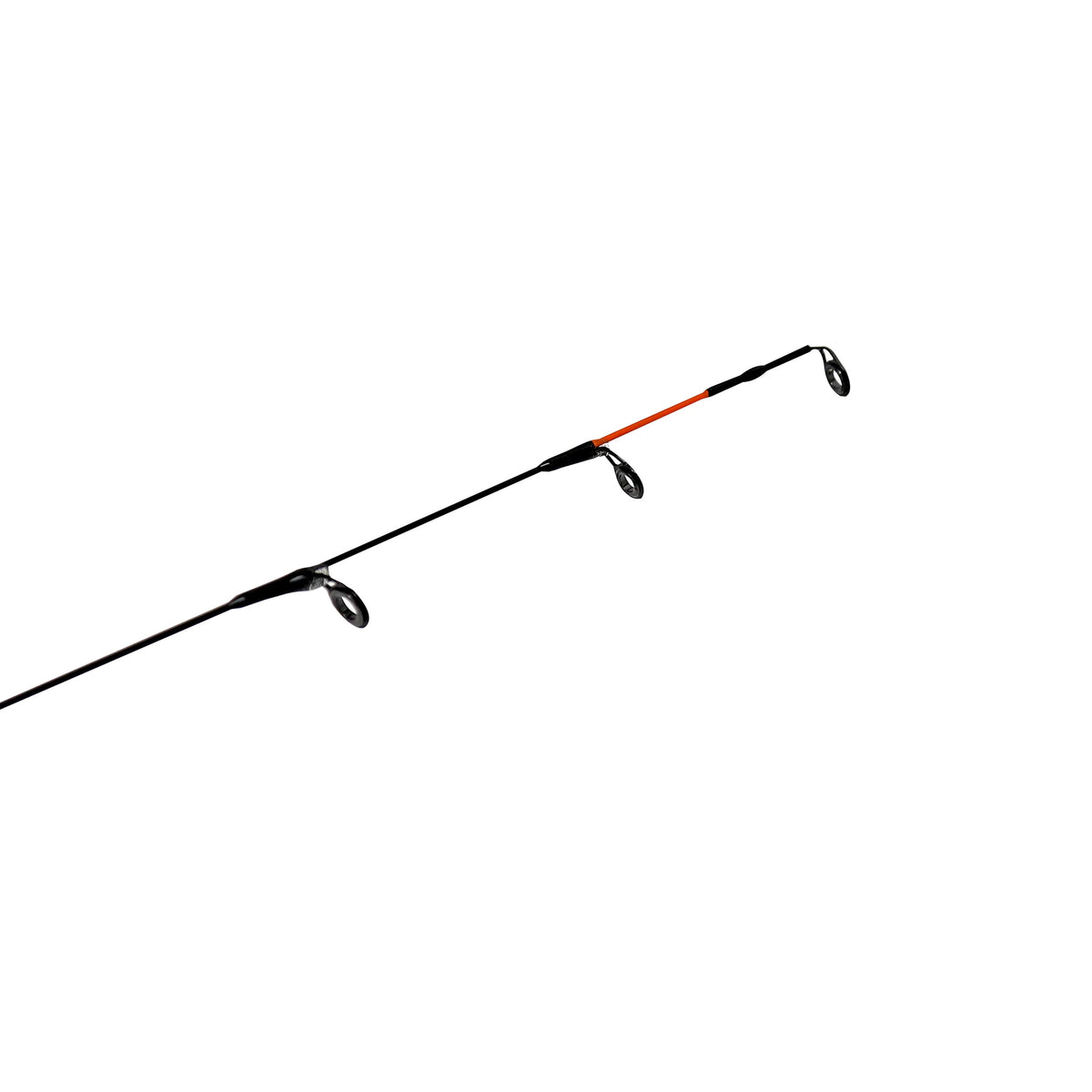 Ice Spinning Reel and Ice Fishing Rod Combo, Solid Carbon Rod, Graphite Reel with Aluminum Spool W7261