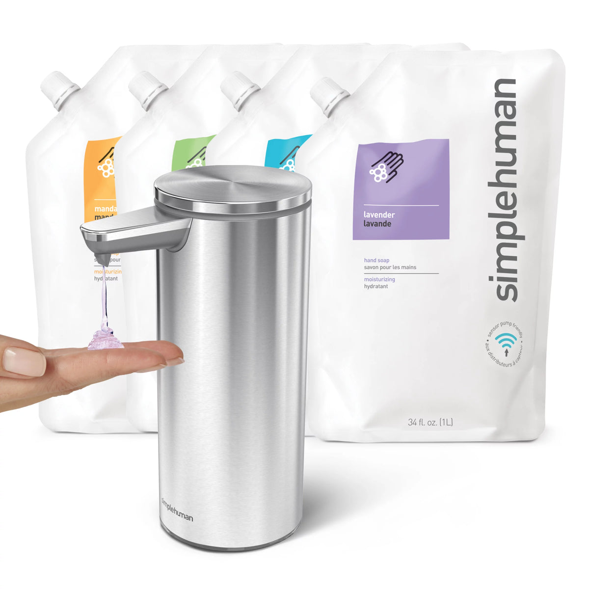 Lavender Liquid Hand Soap Refill Pouch, 34 Fl Oz (Pack of 6) I9084