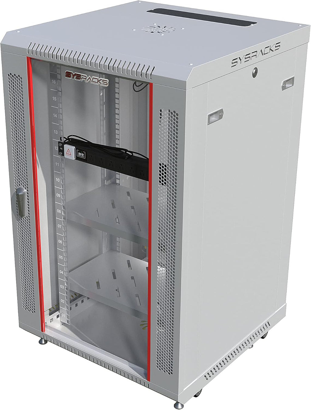 18U Gray Wall Mount Server Rack Cabinet O4939