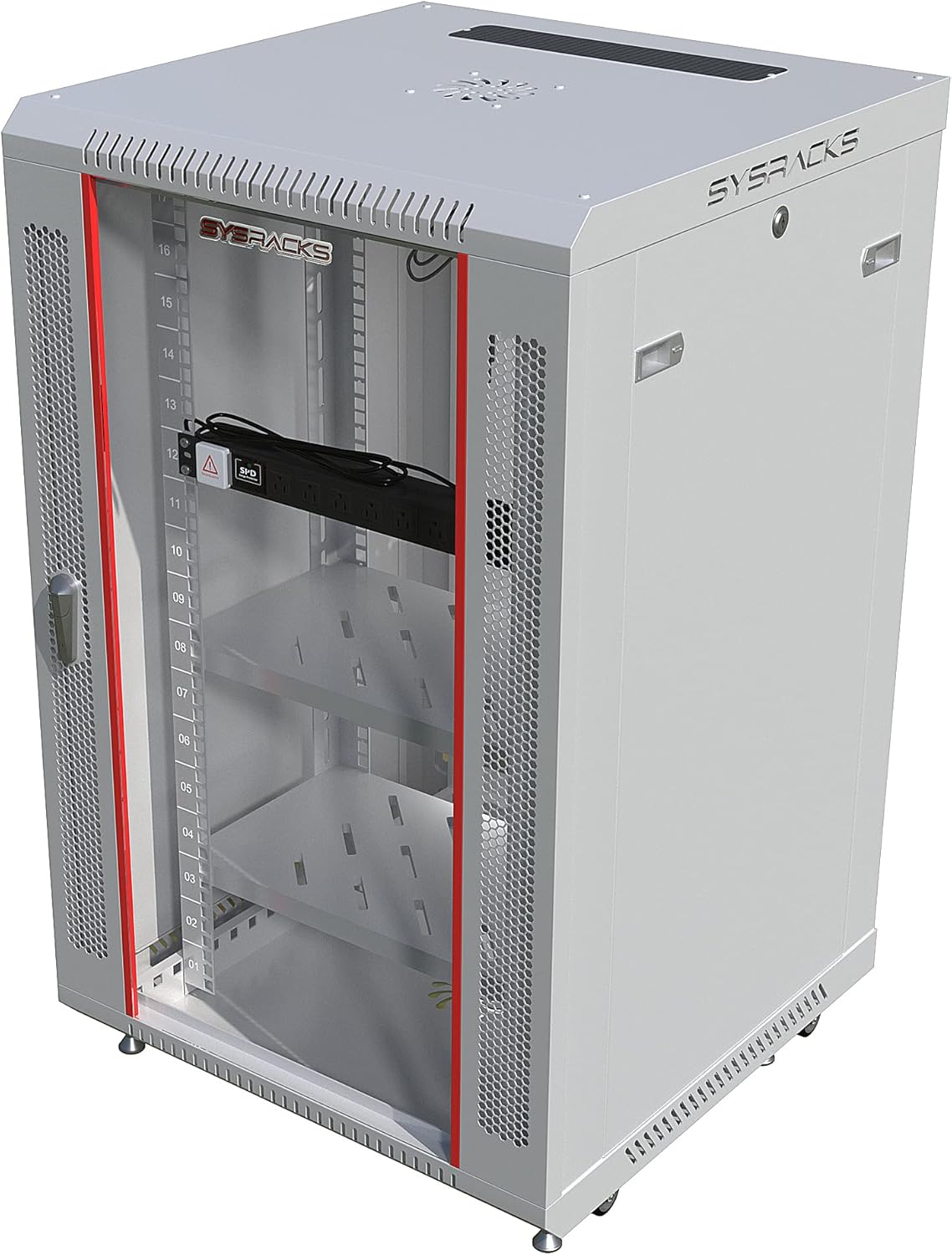 18U Gray Wall Mount Server Rack Cabinet O4939