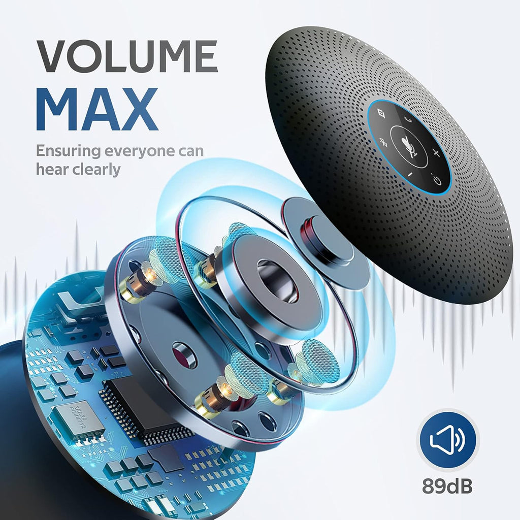 Bluetooth Speakerphone with 4 Directional Mics G703