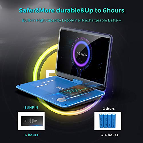17.9" Portable DVD Player with 15.6" HD Swivel Screen, Black D886