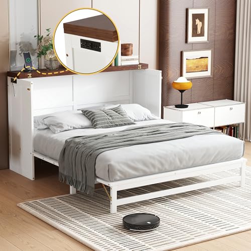 Queen Size Murphy Bed with Storage Drawers K241