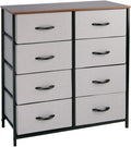 8 Drawer Dresser with Wooden Top and Steel Frame R321