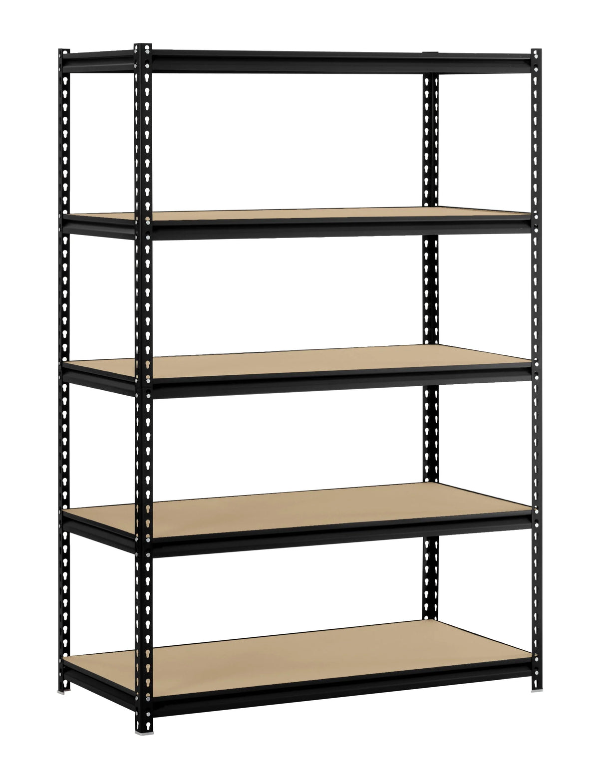 5-Shelf Steel Freestanding Shelving Unit Black X4736
