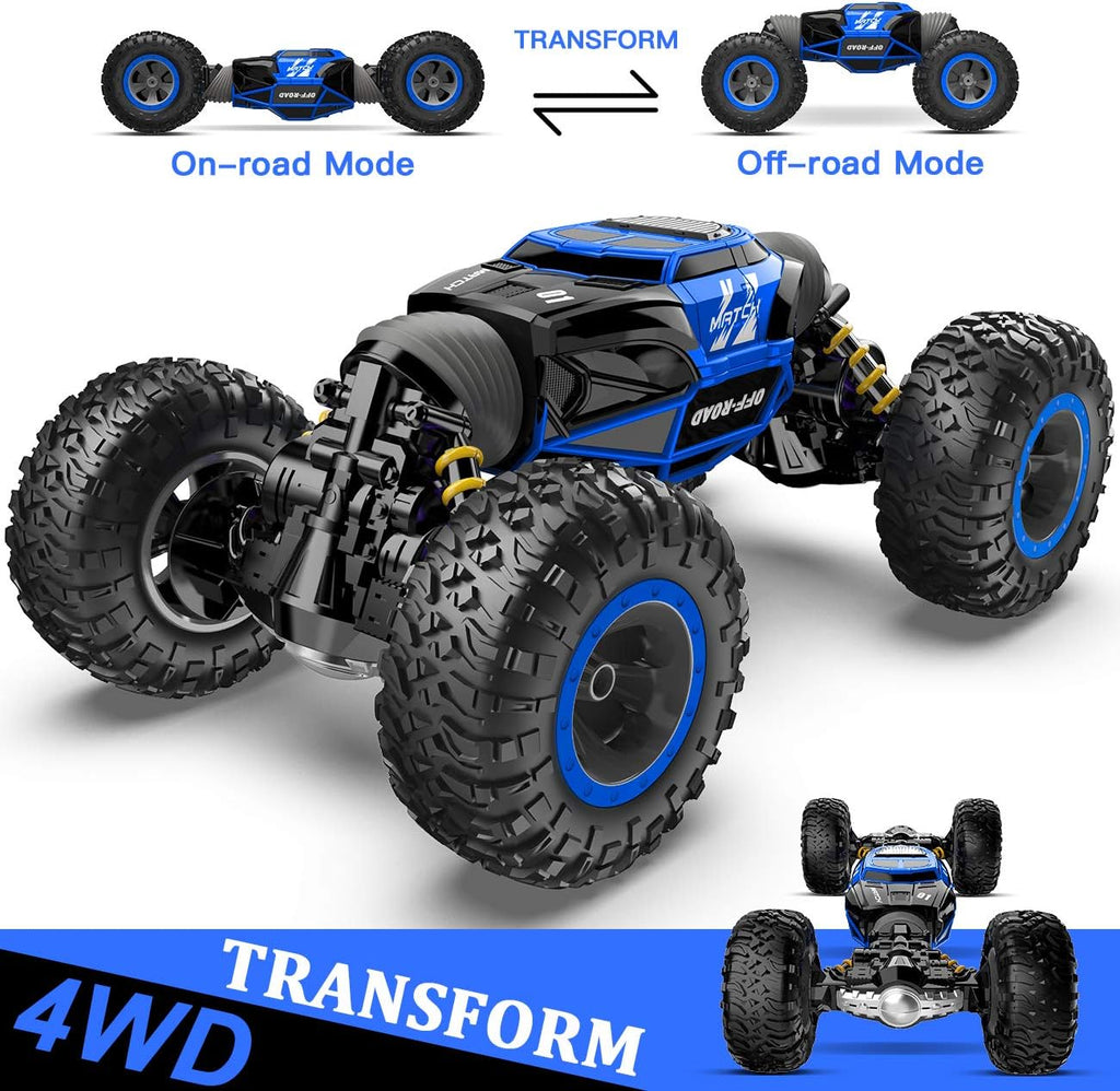 15 RC Cars 1:14 Scale Remote Control Crawler 4WD Electric Toy Stunt Car with Rechargeable Batteries X730