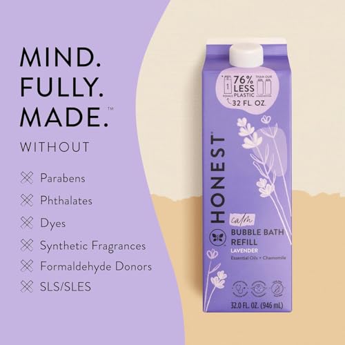 Foaming Bubble Bath, Tear-free, Hypoallergenic, Lavender, 12 fl oz Q24964