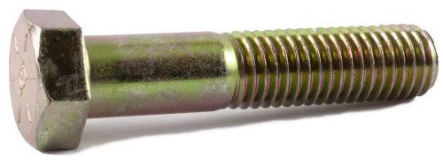 1 1/4-12 x 3 Grade 8 Hex Cap Screw Yellow Zinc Plated E49705