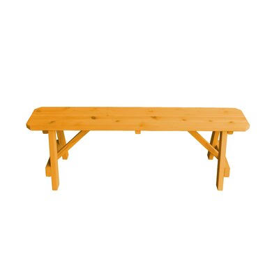 Natural Stain Wood Bench L1966