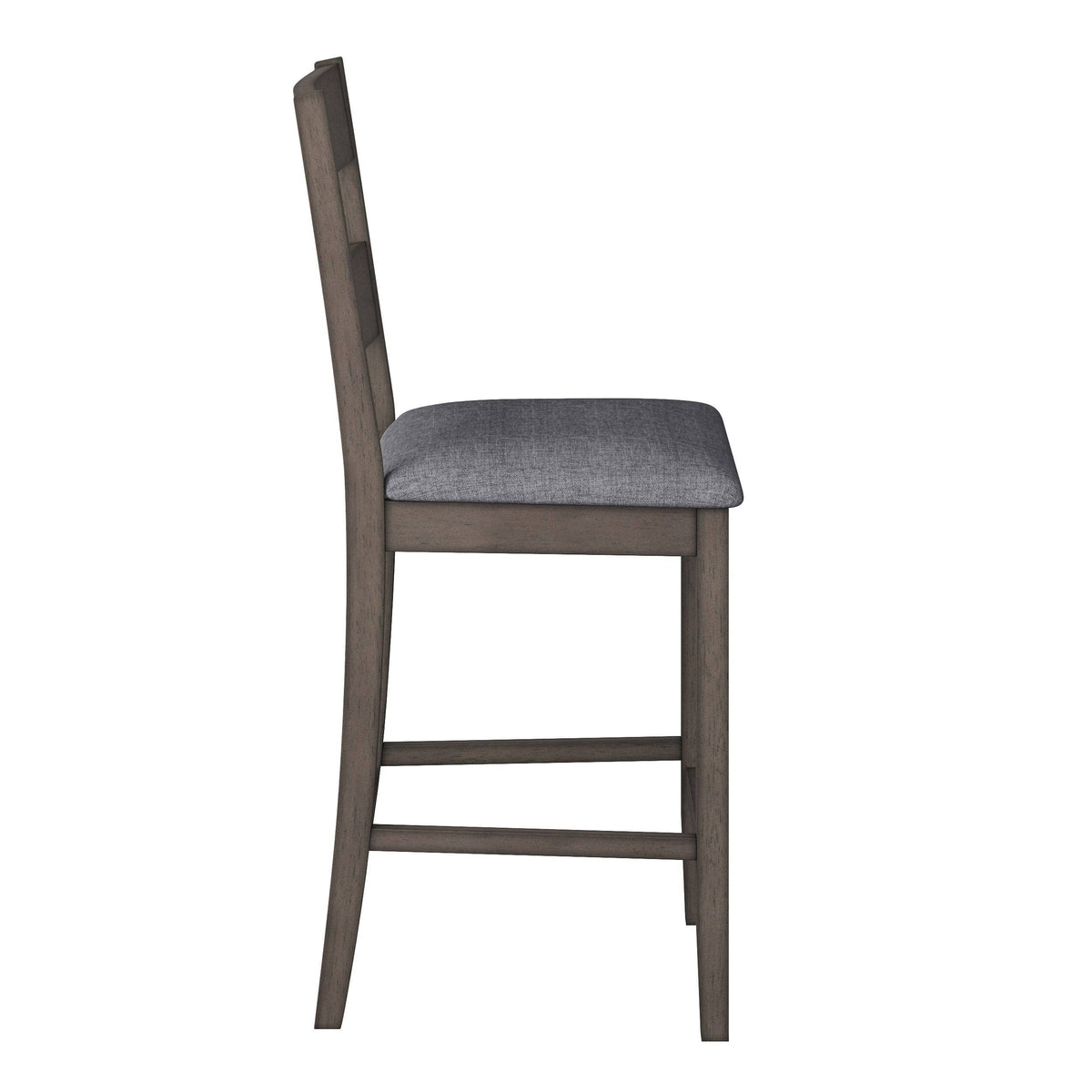 Washed Gray Counter Height Dining Chair Set of 2 B477109