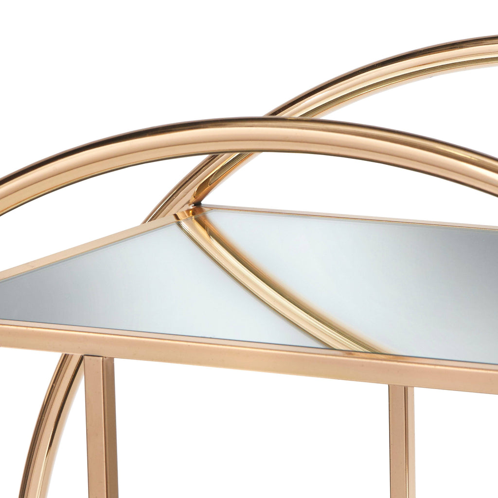 Rose Gold Bar Cart J494