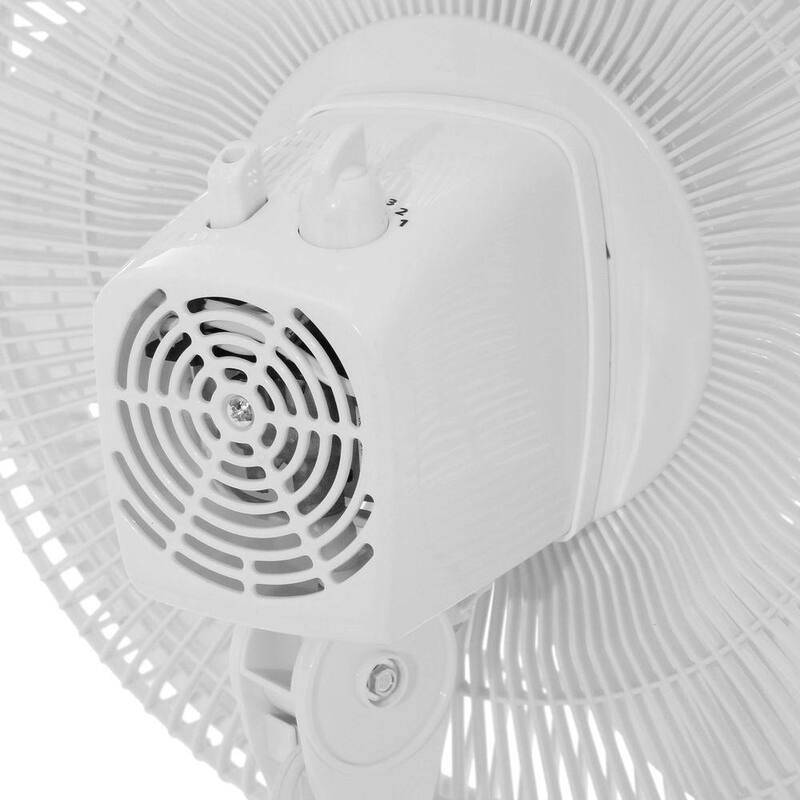 White 3 Speed Oscillating Pedestal Fan P665