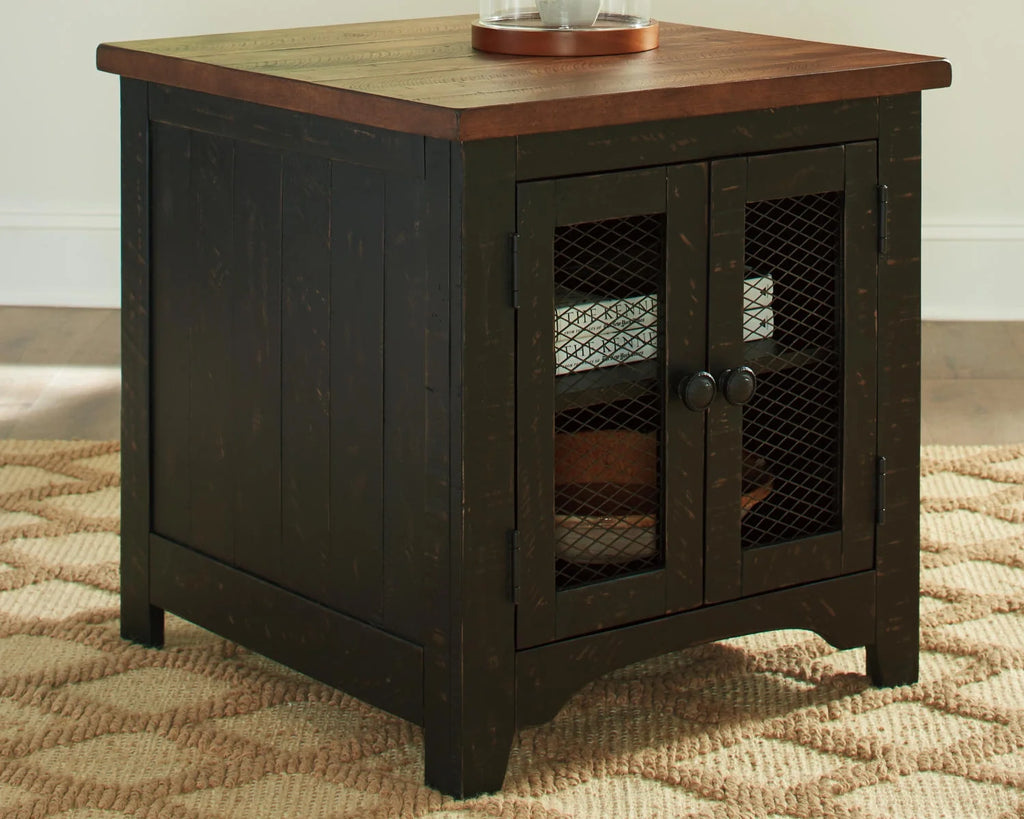 Black/Brown End Table I292