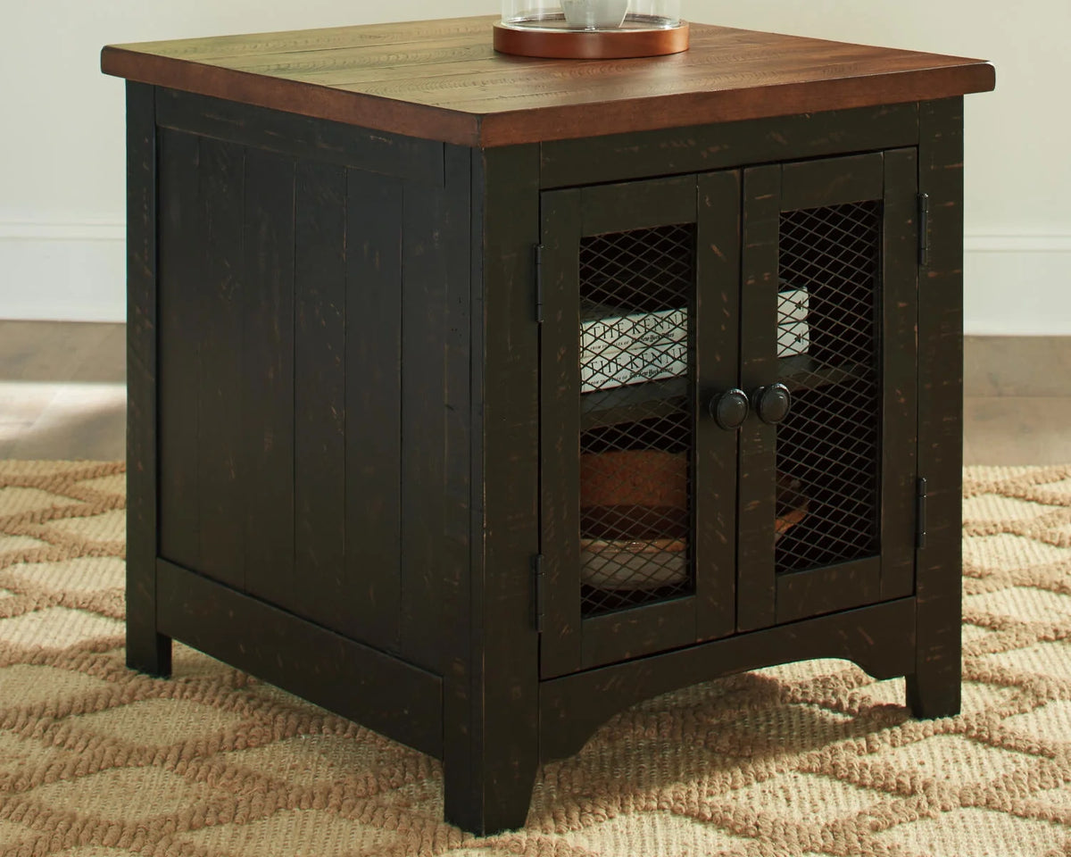 Black/Brown End Table I292