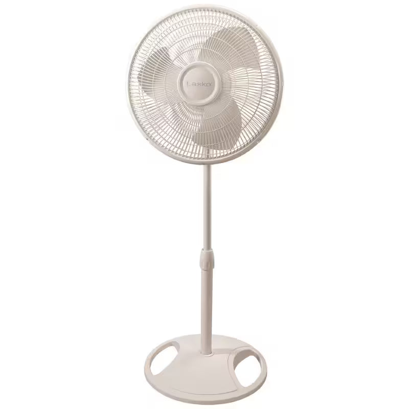 White 3 Speed Oscillating Pedestal Fan P665