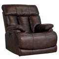 Chocolate Brown Leather Power Recliner Y75900