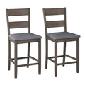 Washed Gray Counter Height Dining Chair Set of 2 B477109