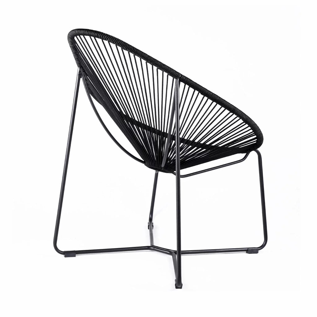 Green Black Fabric Lounge Chair G6516