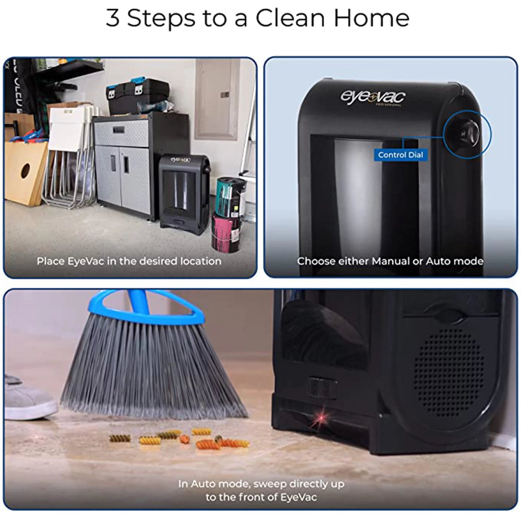 Black Touchless Electric Stationary Pet Vacuum Hard Floor Cleaner V13516