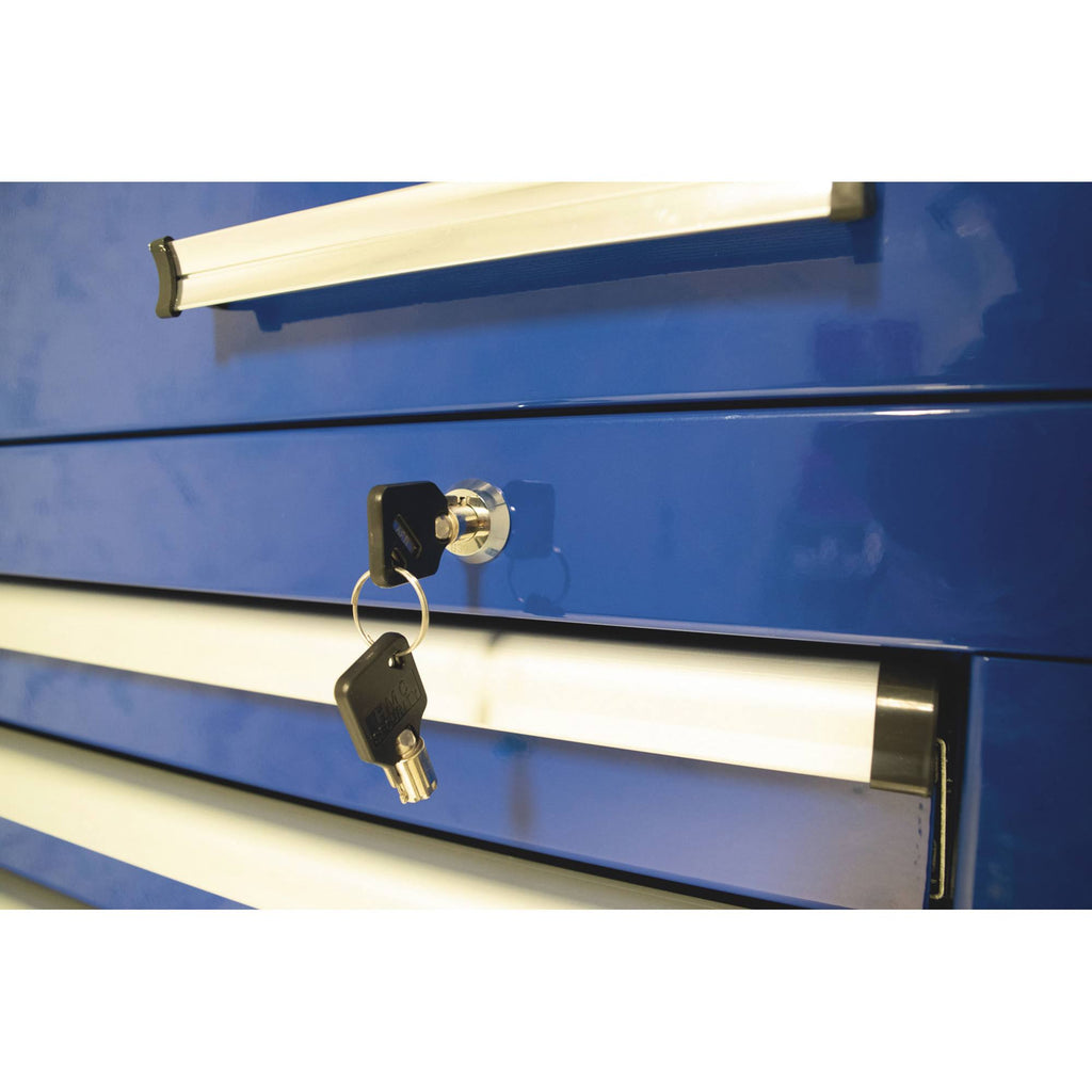 Blue 5-Drawer Top Chest Z923