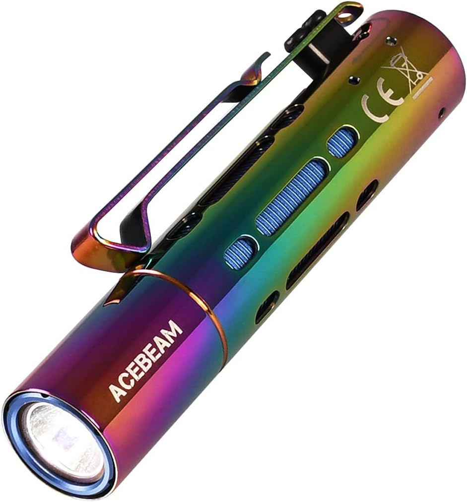 Pocket EDC Flashlight 650 Lumens AA Rechargeable Flashlight E49234