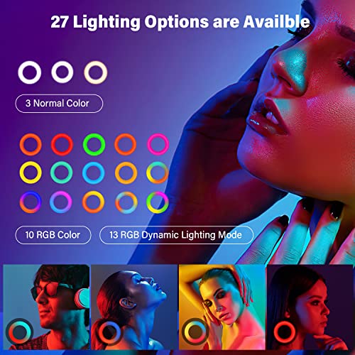 18 Inch RGB Ring Light with Tripod Stand and Phone Holder R4491
