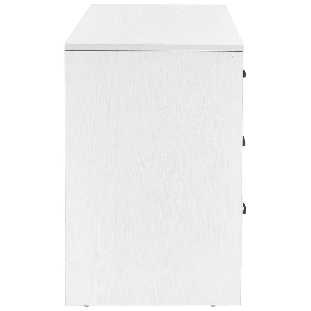 White 6 Drawer Wood Dresser Y5035