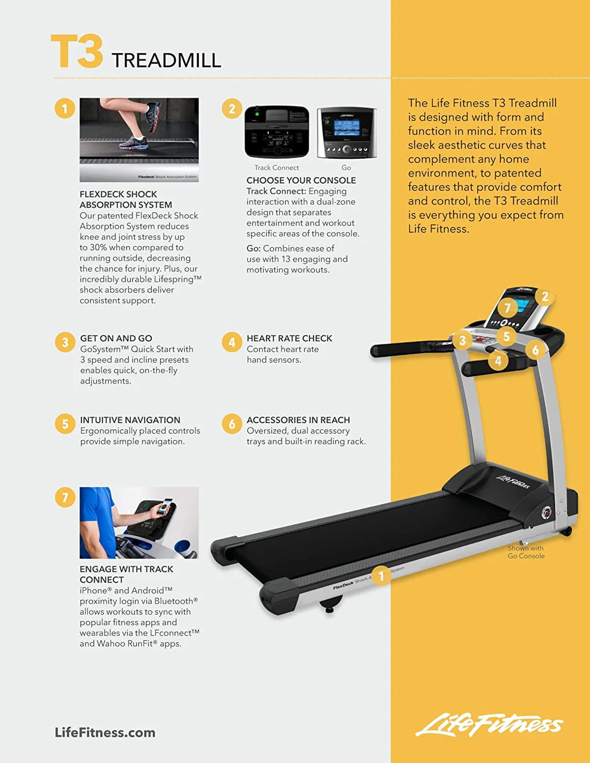 Treadmill with Track Connect Console D1375